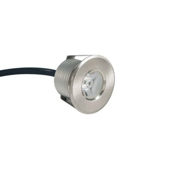 Lumenstar RD12 Brushed Nickel Trim Ring for Recessed Installation of 1 9/16 Inch Round Puck Light