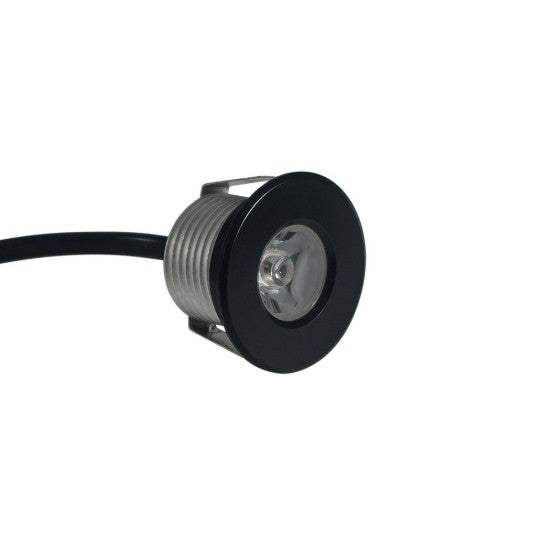 Lumenstar RD12 Black Recessed Trim Ring for Recessed Installation of 1-9/16" Round Puck Light