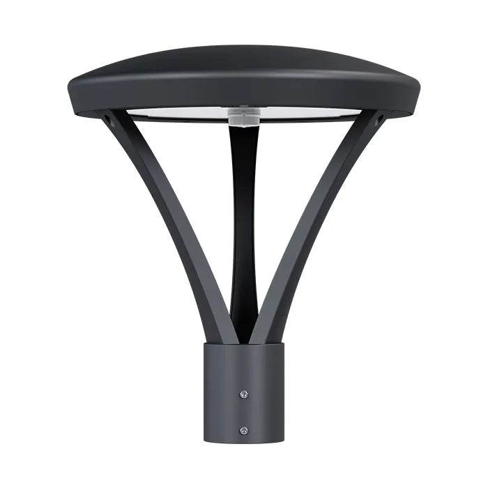 16" 3 Arm Post Top Tunable Lamp, Black
