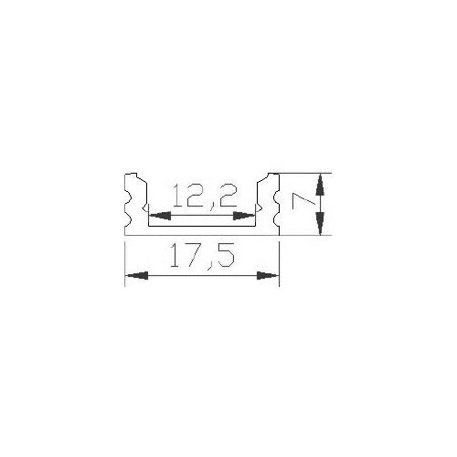 Slim Surface Mount LED Channel Track (8FT)