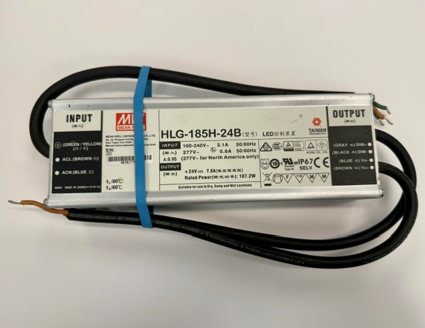 MeanWell HLG Dimmable 24V 80W Hardwire LED Driver