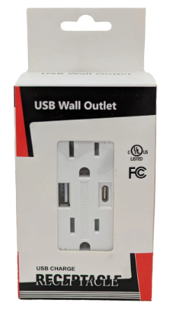 Kora 15A TR 4.8W Type A & Type C USB Charger