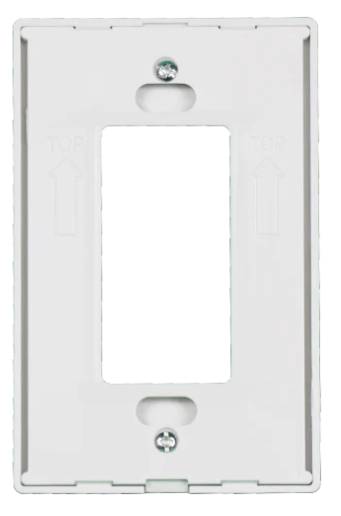 Kora 1-Gang Screwless Wall Plate, White
