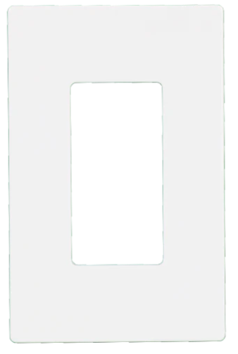 Kora 1-Gang Screwless Wall Plate, White