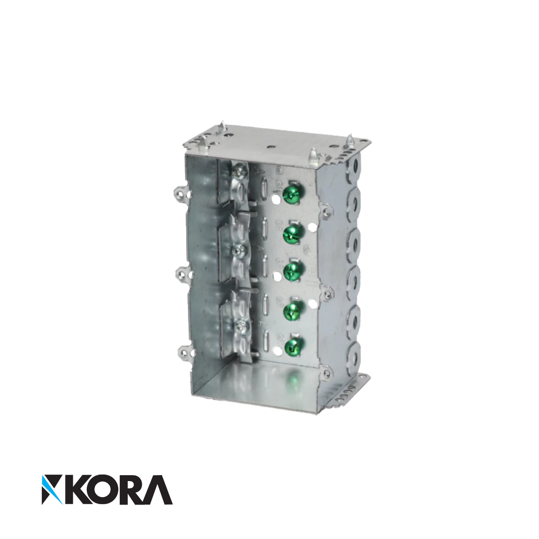 Three Gang Metal Box <br>3''x 5 1/2''x 2 1/2''
