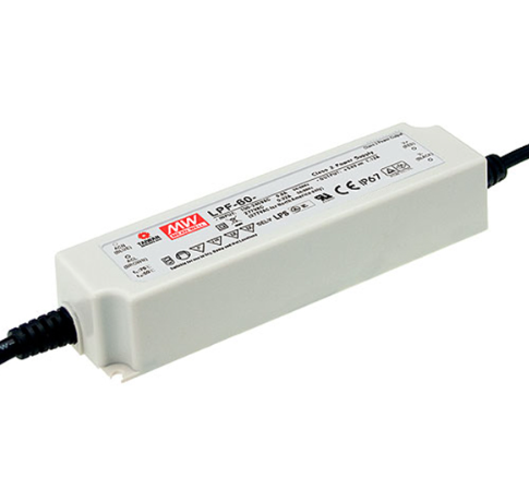 MeanWell LPF Non-Dimmable 24V 60W Hardwire LED Driver