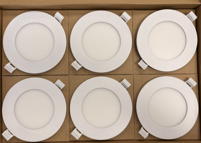 4" Round Panel Light 9W 4000K Dimmable - PACK OF 6