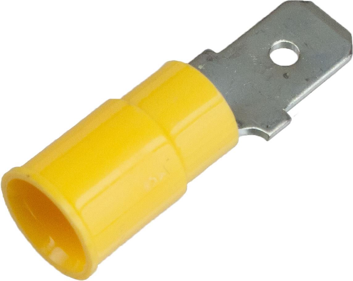 Male Disconnect 12-10AWG PVC, Tabs .250x.0.32