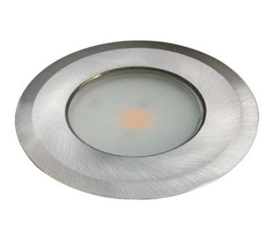 Lumenstar Brushed Nickle Trim Ring for RD10 2-3/4" Round Puck Light - Recessed Installation