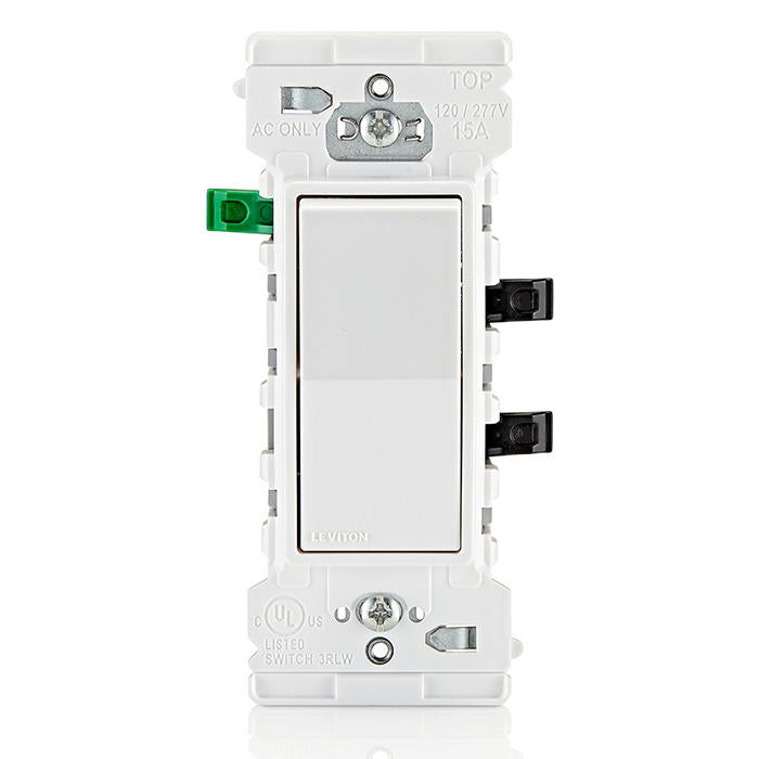 Leviton Lever Edge 15 Amp Single Pole Rocker Switch