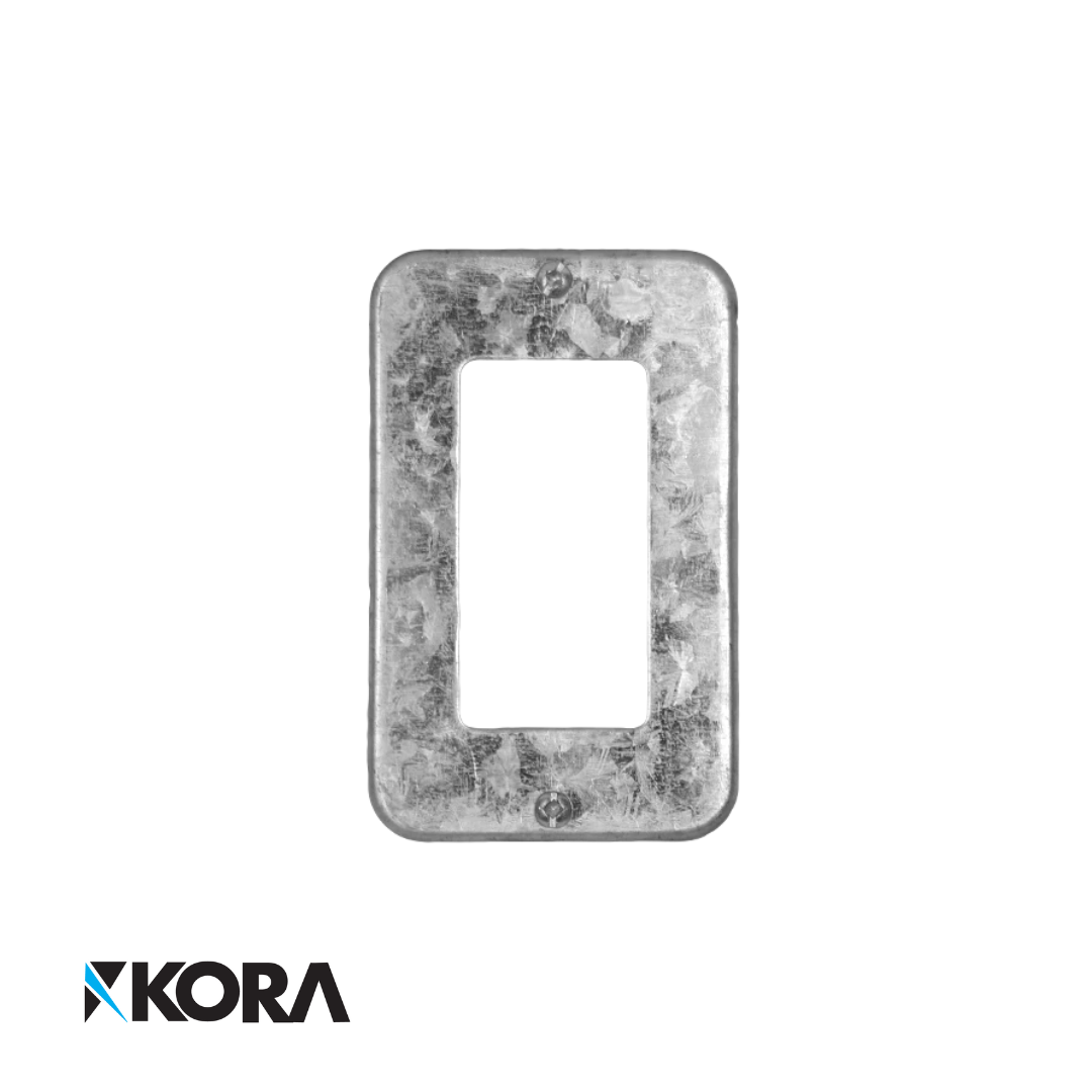 Decora Cover Metal Plate for Utility Box <br>4"x 2 1/2"
