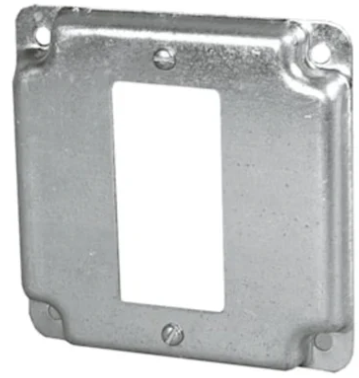 Single Decora Switch 1/2" Raised Cover for 4" Box