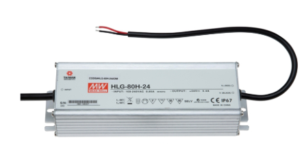 MeanWell HLG Dimmable 24V 80W Hardwire LED Driver