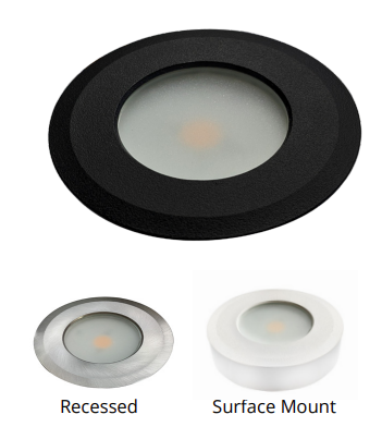 Lumenstar RD10, 2.75" Round LED Puck Light – 12V, 4W, 3000K, Trim Sold Separately