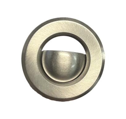 Lumenstar Brushed Nickel Scoop Trim for RD12 1-9/16" Round Puck Light – Recessed Installation