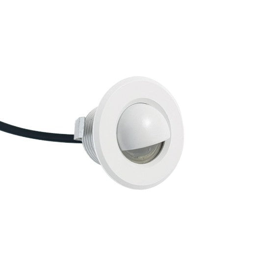 Lumenstar White Scoop Trim for RD12 1-9/16" Round Puck Light – Recessed Installation
